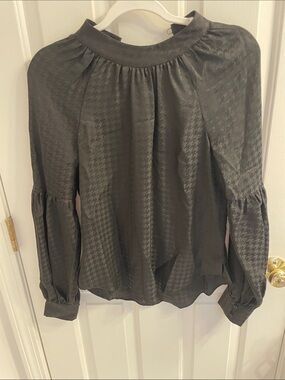 Veronica Beard Cicely Silk Black Blouse